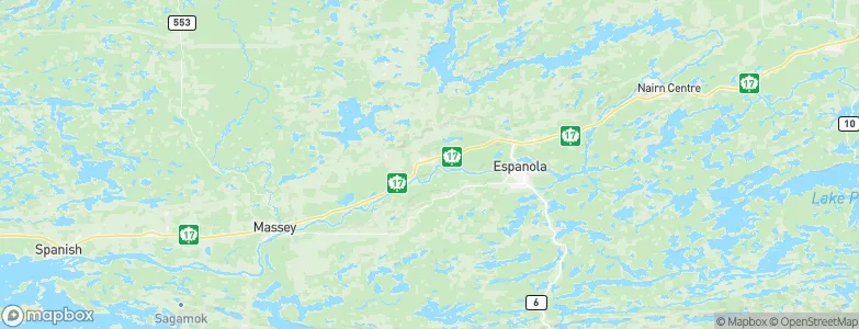 Webbwood, Canada Map