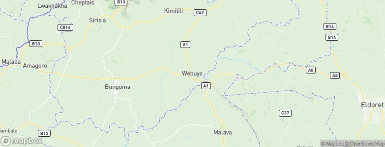Webuye, Kenya Map