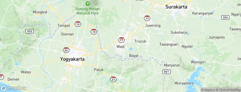 Wedi, Indonesia Map