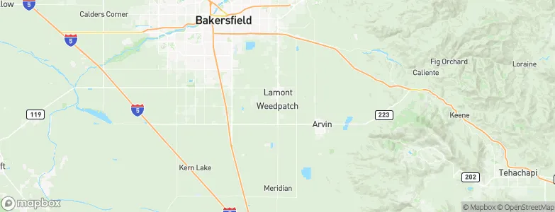 Weedpatch, United States Map