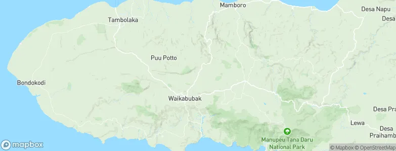 Weepanapi, Indonesia Map