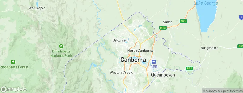 Weetangera, Australia Map
