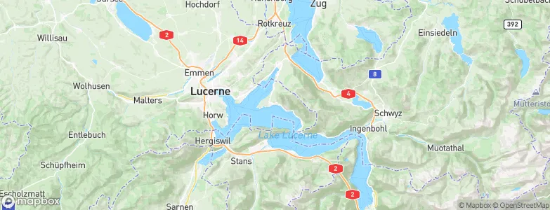 Weggis, Switzerland Map
