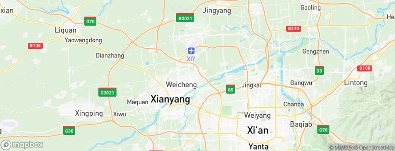 Weicheng, China Map