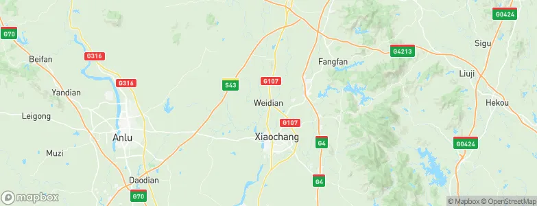 Weidian, China Map