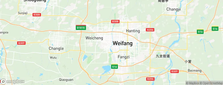 Weifang, China Map