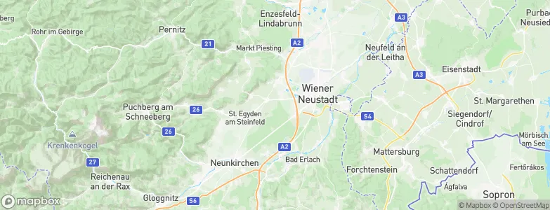 Weikersdorf am Steinfelde, Austria Map