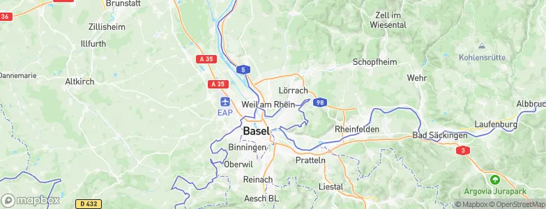 Weil am Rhein, Germany Map