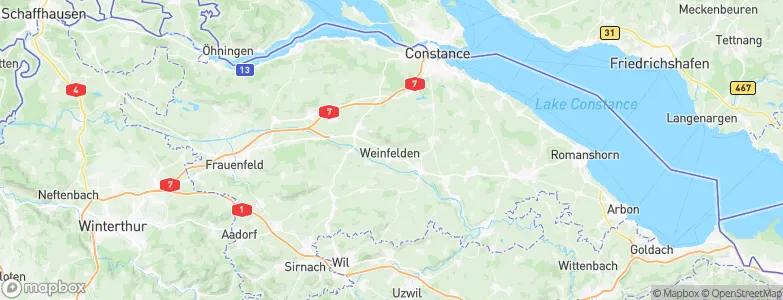 Weinfelden, Switzerland Map
