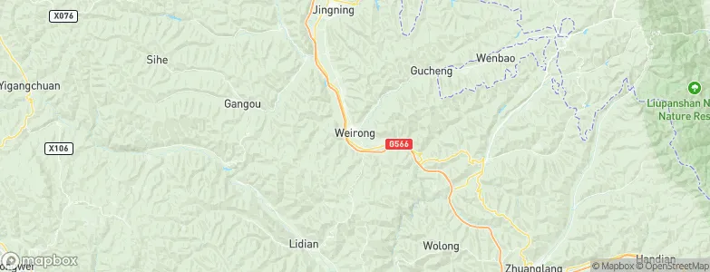 Weirong, China Map