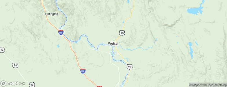 Weiser, United States Map