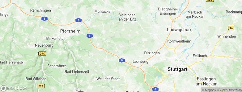 Weissach, Germany Map