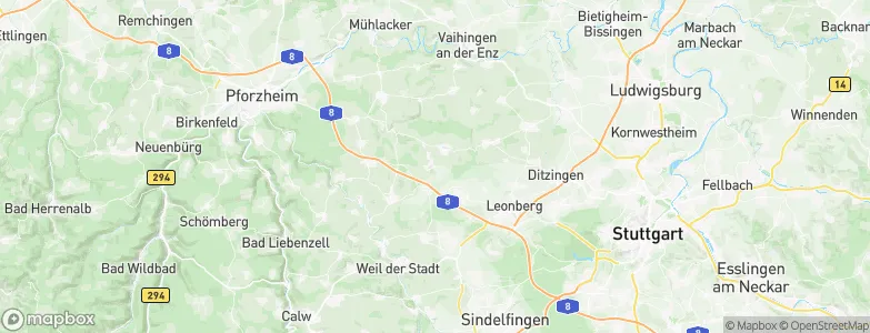 Weissach, Germany Map