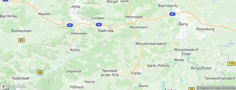 Weißbach, Germany Map