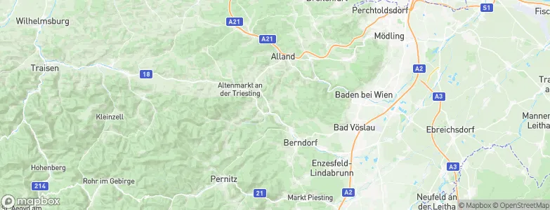 Weissenbach an der Triesting, Austria Map