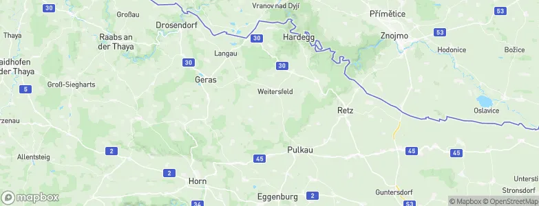 Weitersfeld, Austria Map