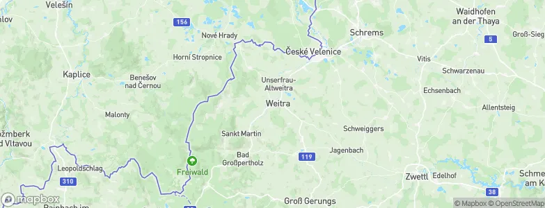 Weitra, Austria Map