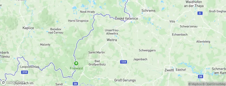 Weitra, Austria Map