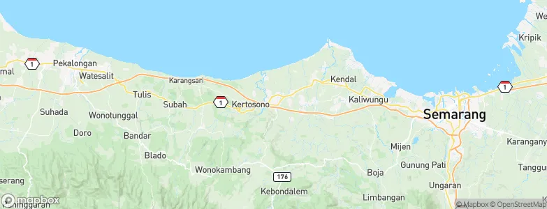 Weleri, Indonesia Map
