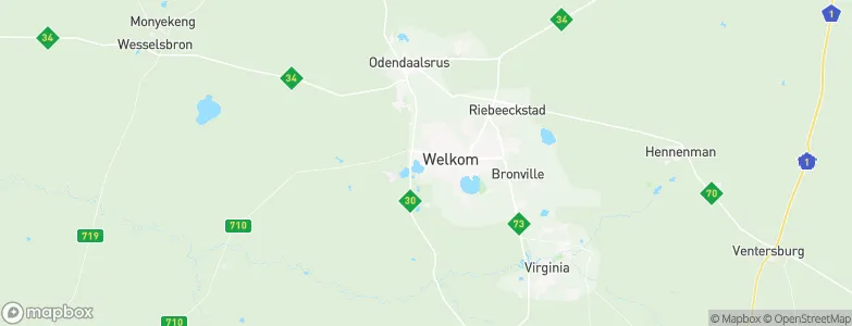 Welkom, South Africa Map
