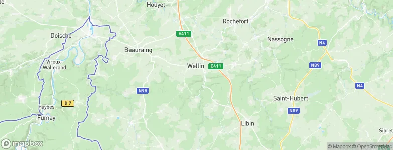Wellin, Belgium Map