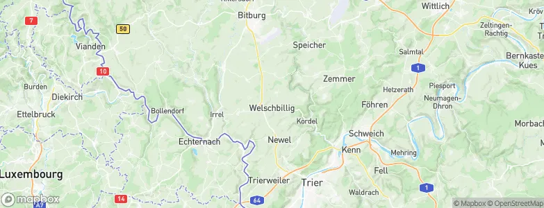 Welschbillig, Germany Map