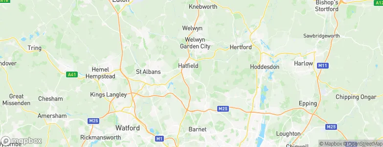Welwyn Hatfield, United Kingdom Map