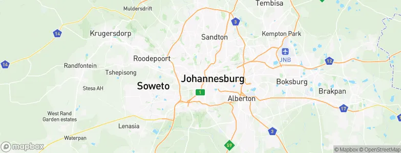Wemmer, South Africa Map