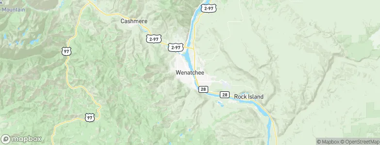Wenatchee, United States Map