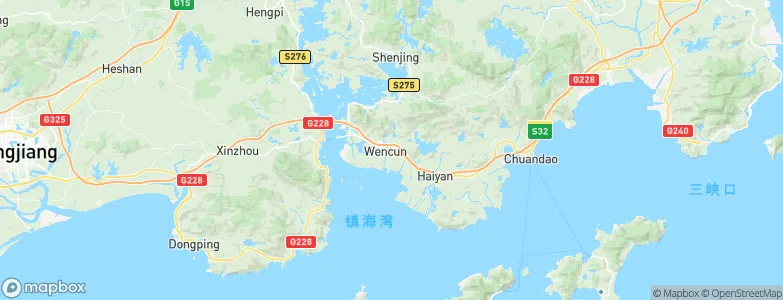 Wencun, China Map