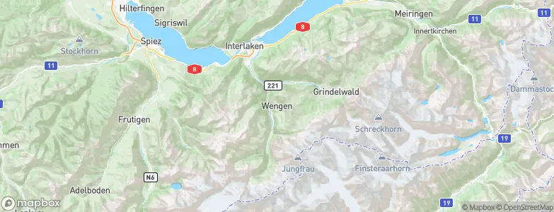 Wengen, Switzerland Map