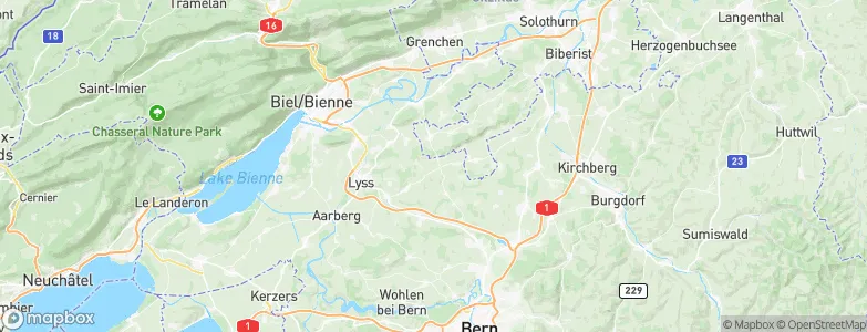 Wengi, Switzerland Map