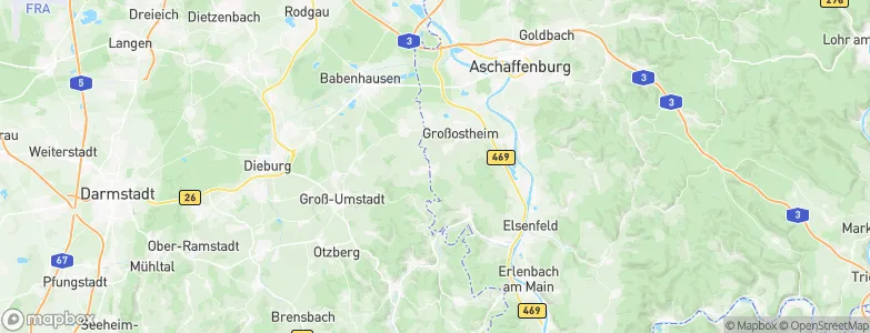 Wenigumstadt, Germany Map