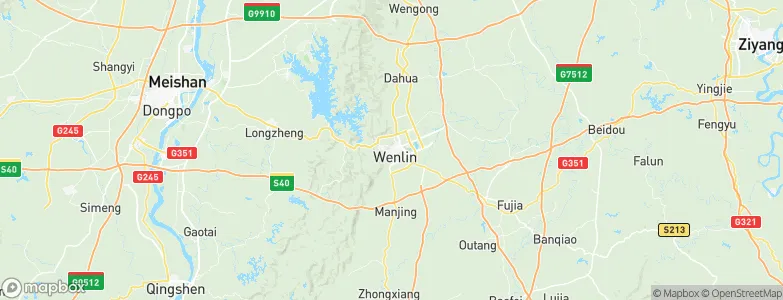 Wenlin, China Map