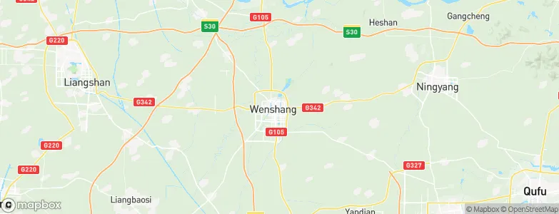 Wenshang, China Map