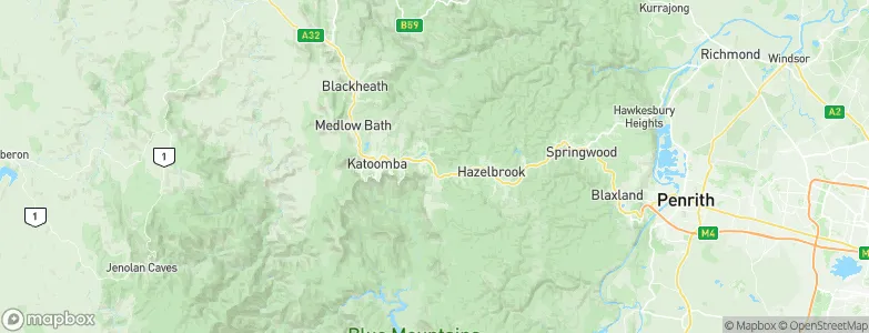 Wentworth Falls, Australia Map
