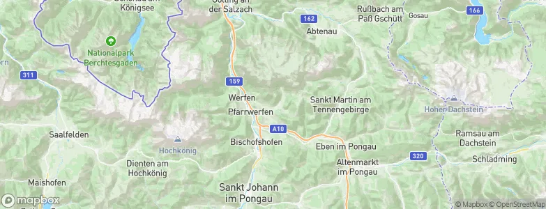 Werfenweng, Austria Map