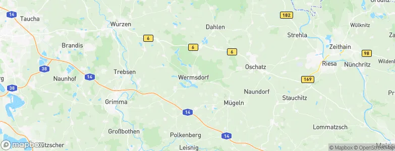 Wermsdorf, Germany Map