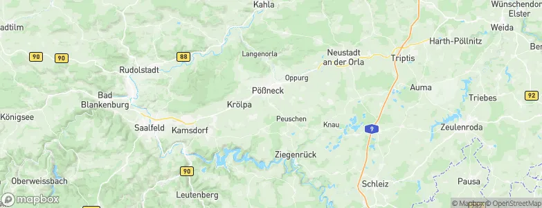 Wernburg, Germany Map