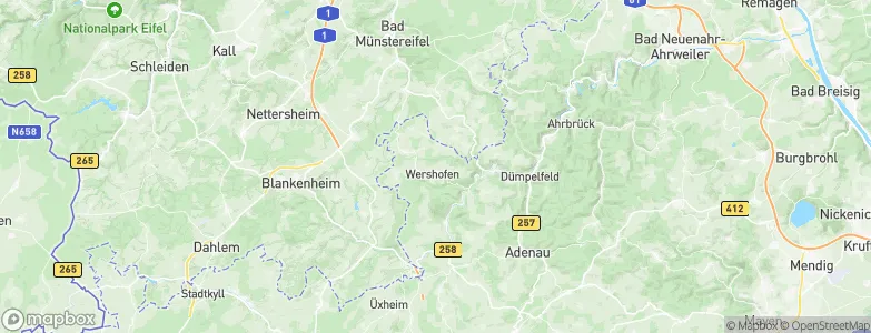 Wershofen, Germany Map
