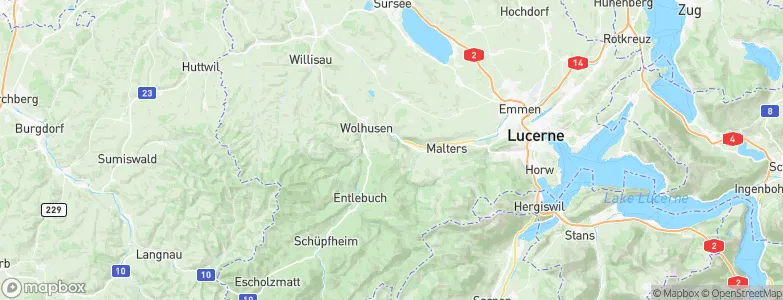 Werthenstein, Switzerland Map