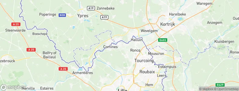 Wervicq-Sud, France Map