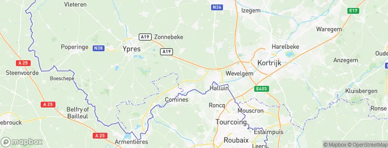 Wervik, Belgium Map