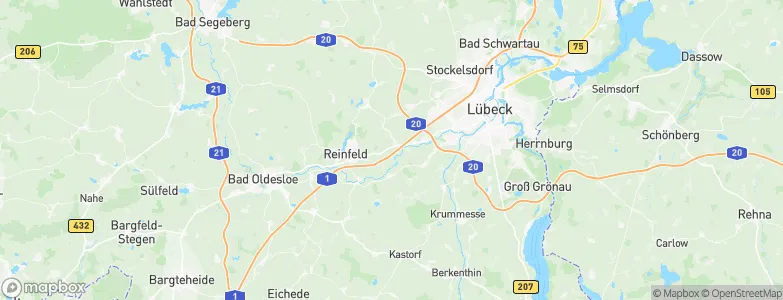 Wesenberg, Germany Map