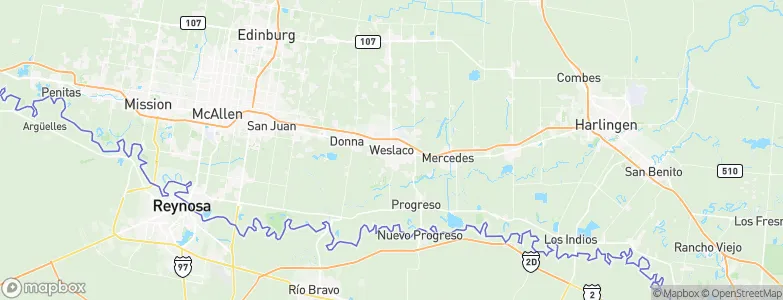 Weslaco, United States Map