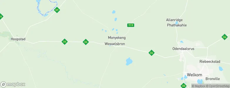 Wesselsbron, South Africa Map