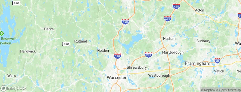 West Boylston, United States Map