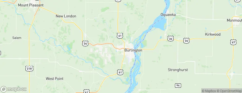 West Burlington, United States Map
