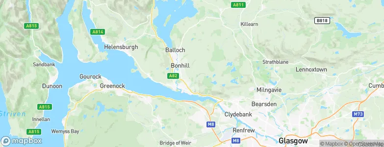 West Dunbartonshire, United Kingdom Map