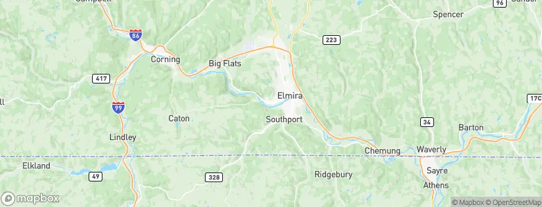 West Elmira, United States Map